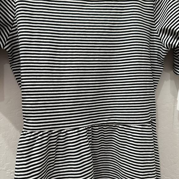 NWT Nordstrom Black & White Stripe Twirl Dress - Picture 4 of 8
